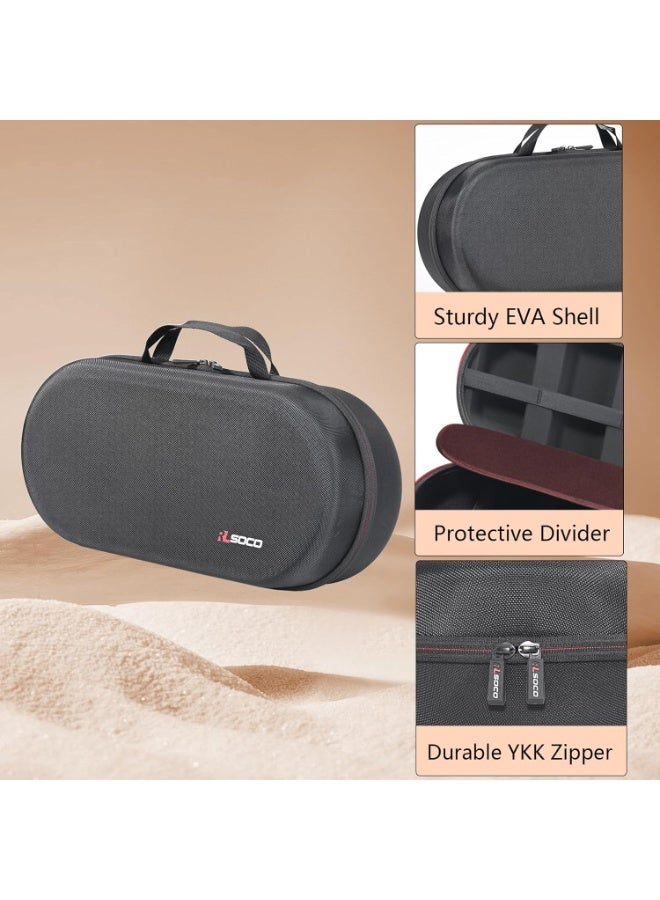 RLSOCO Hard Case for Dyson Airwrap i.d./Airwrap Co-anda2x Multi-Styler and Dryer - Fits 4pcs Long Barrels or Short Barrels - Black (Case Only,Hair Styler is not Included) - Image 5